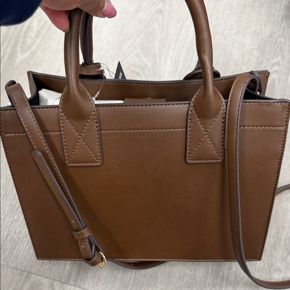 True Religion Tan Leather Satchel - Picture 2 of 2
